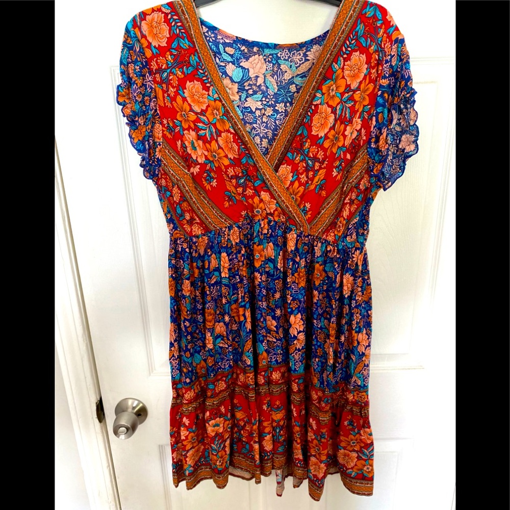 Bohemian style mini summer dress!